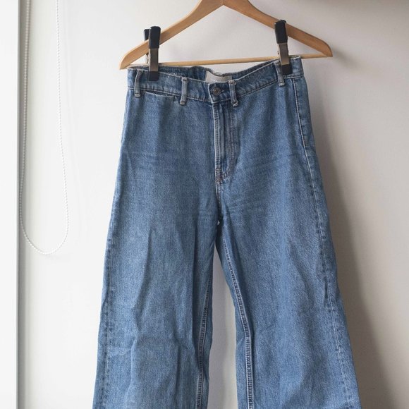 Everlane Denim - Limited Edition Wide-leg Cropped Sailor Jean